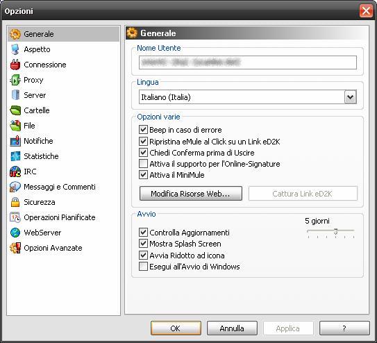 emule configurazione