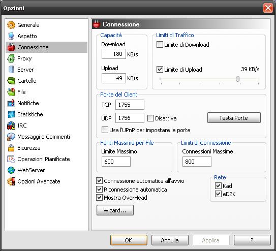 emule configurazione