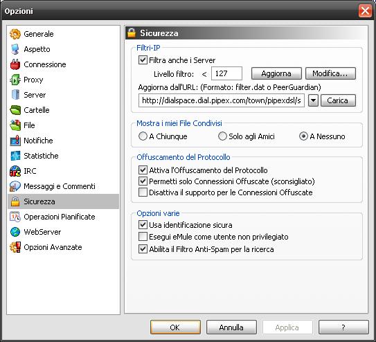 emule configurazione
