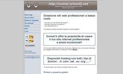 comet - realizzazione siti web a basso costo